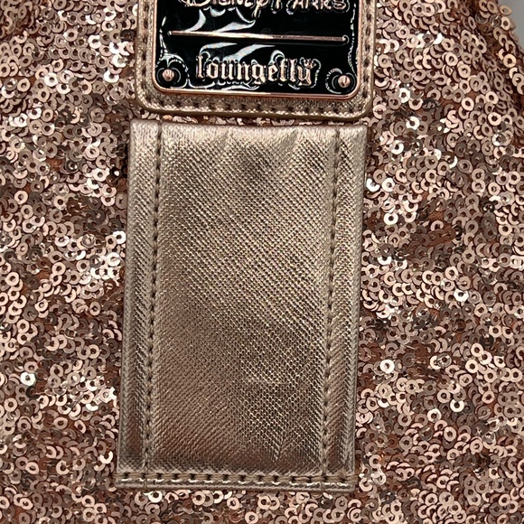 Minnie Mouse Sequin Backpack Wristlet by Loungefly - Briar Rose Gold - Picture 5 of 10